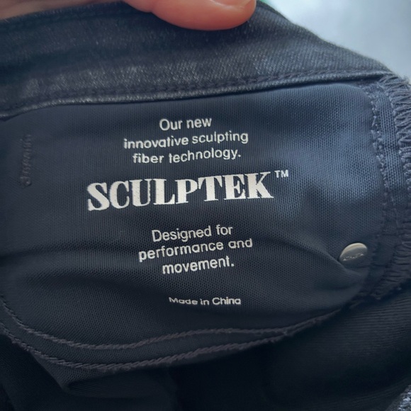 Athleta Sculptek Ultra Skinny High Rise Zip Ankle Jeans Sz6-excellent condition - Picture 6 of 8